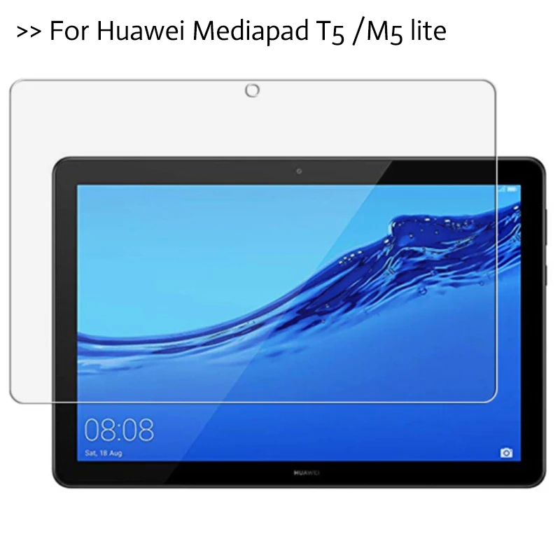 

For Huawei MediaPad T5 10 July 2018 10.1 inch Tablet Screen Protector for Mediapad M5 lite 8 10'' Protective Film Tempered Glass