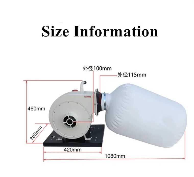 220 В 750 Вт Мобильный Промышленный пылеуловитель деревообрабатывающий мешок пылеочиститель резьба машина мастерская Очистительная Машина