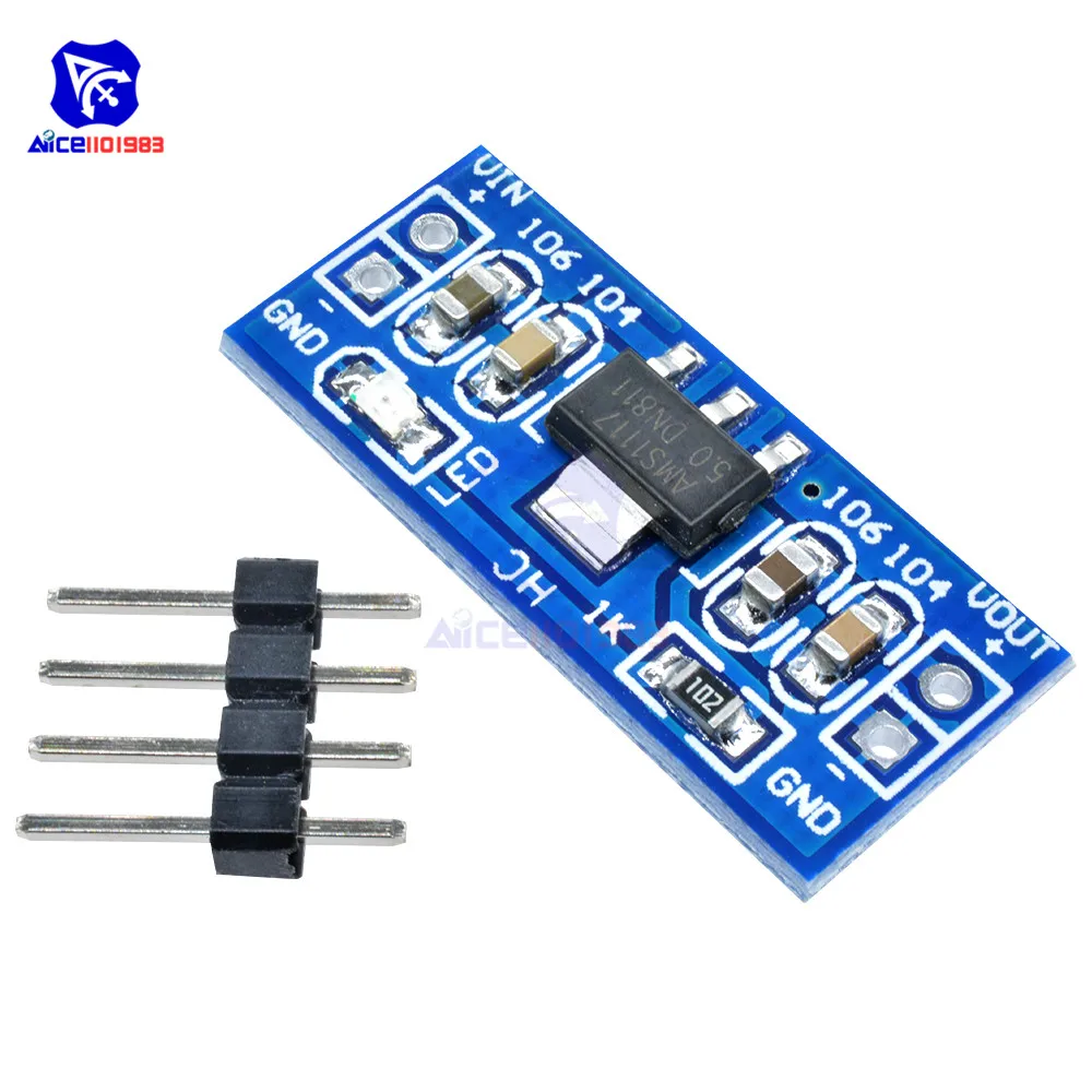 Diymore DC 6.0 12 В до 5 понижающий преобразователь блок питания модуль для Arduino