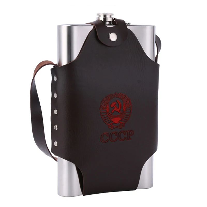 Buy stainless steel flask 64oz hip flask Whiskey