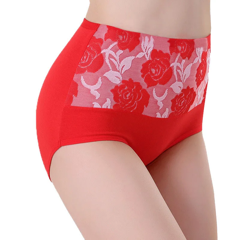 

New Panties Women's Underwear Seamless Floral Briefs Plus Size Cotton Underpants Calcinhas Girls High Rise Sexy Panty Lingeries