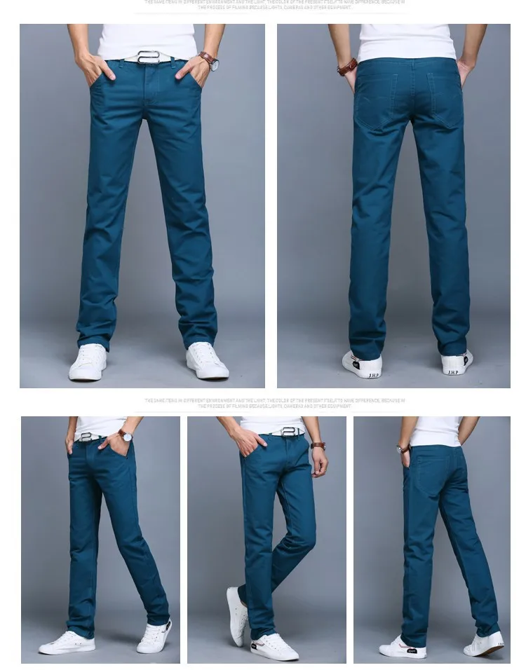 Новые летние мужские длинные брюки мужские известные бренды хаки Досуг Хлопок Slim Fit Длинные брюки ноги