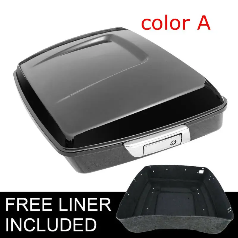 Motorcycle Chopped Pack Trunk with Latch For Harley Tour Pak Touring Road Electra Street Glide FLHXS FLHX 14-18 FLTRX 15-18 Motorcycle Chopped Pack Trunk with Latch For Harley Tour Pak Touring Road Electra Street Glide FLHXS FLHX 14-18 FLTRX 15-18