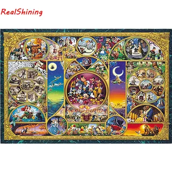

5D Diy Diamond Painting Cross Stitch full Square Diamond Embroidery cartoon character collection picture for room Decor H1713