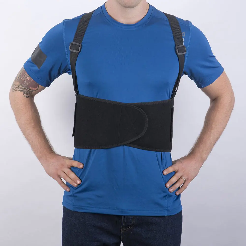 AOFEITE Adjustable Lumbar Belt Work Back Support Belt Widen Lumbar