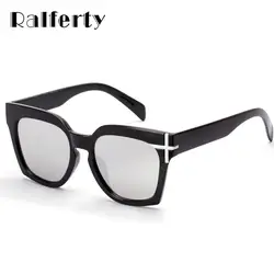 Ralferty корейский женский крест Большие женские очки солнцезащитные очки для женщины UV400 зеркальные очки большой Óculos люнет 12058
