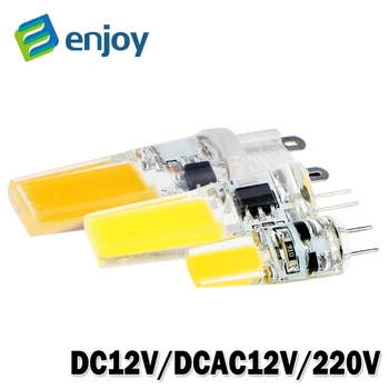 LED G4 G9 Lamp Bulb AC/DC 12V 220V 6W 9W COB SMD LED Lighting Lights replace Halogen Spotlight Chandelier