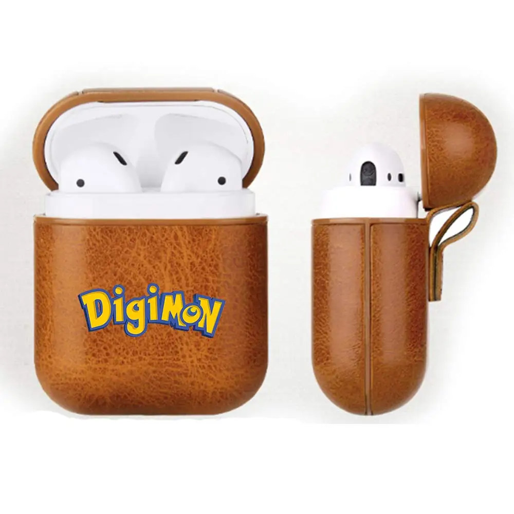 Горячие Digimon рисунок Airpods случае беспроводной Bluetooth защитный коробка для наушников Портативный милые наушники чехол для Airpods