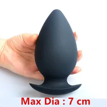 Silicone Huge Anal Butt Plug Anus Beads Stimulator In Adult Games For Couples , Erotic Sex Toys For Women And Men – Dia 7 cm