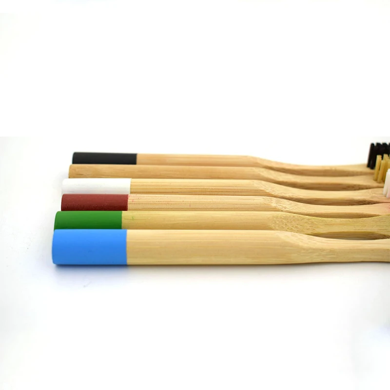 Новая бамбуковая щетка для очистки чистая бамбуковая зубная щетка из природных материалов оригинальная Экологически чистая Экологичная для взрослых