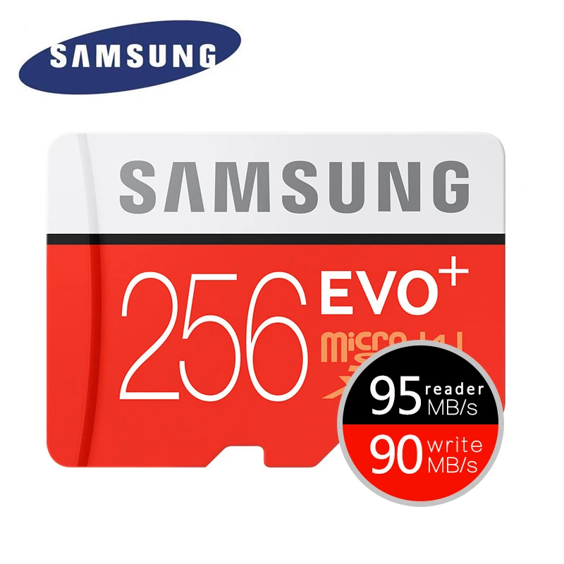 SAMSUNG EVO Плюс Карты Памяти 32 ГБ SDHC 80 МБ/с. Class10 Micro SD C10 U1 TF Карт SDXC Trans Flash 64 ГБ 128 ГБ 256 ГБ