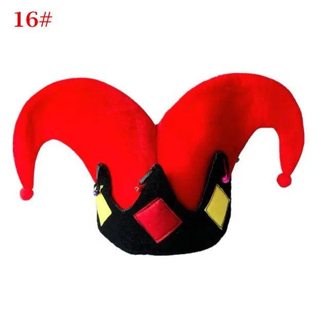 Halloween New Colorful Clown Hat Funny Circus Clown Party Hats Caps