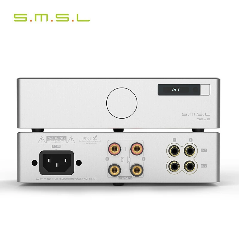 SMSL DA 8 ICEpower50ASX2 NJW1194 Hi Res Настольный высокопроизводительный цифровой усилитель