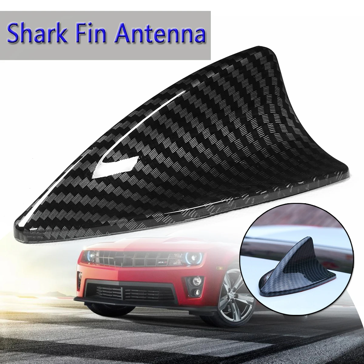 

4 Type Universal Carbon Fiber Style Shark Fin Antenna base toppers Decorative Antenna Aerials Roof Car Antenna Plug For Most Car