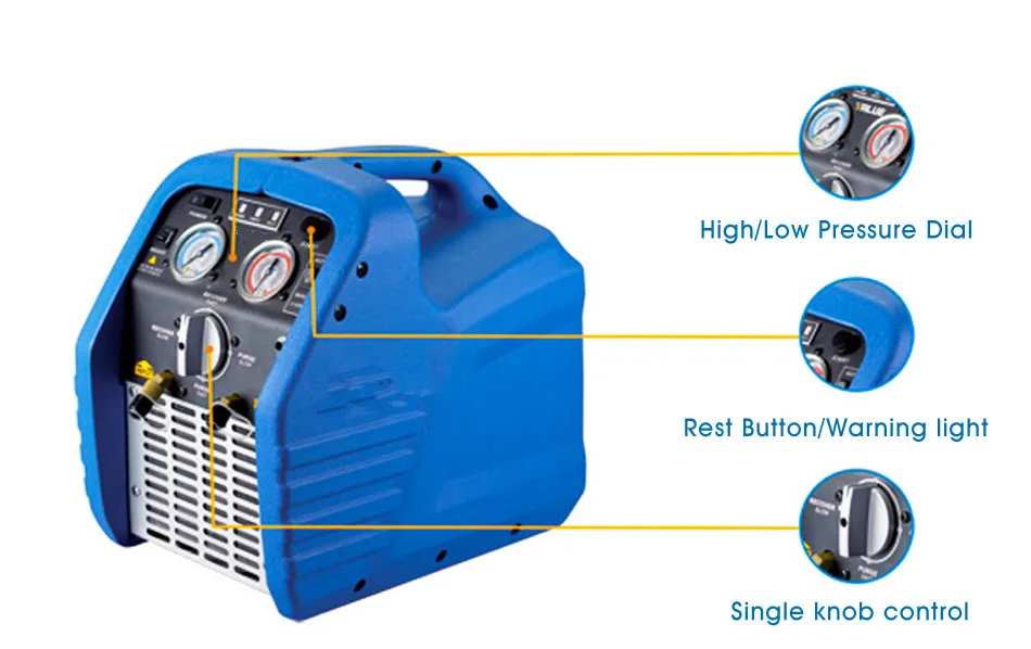 Профессиональный мини Стиль холодильная восстановления единиц vrr12l совместимый AC 220 В машина ток 4A холодильного ремонт инструмент