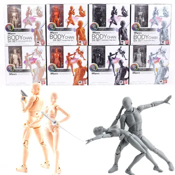 

SHF BODY KUN / BODY CHAN DX SET PVC Action Figure Collectible BANDAI Model Toys doll