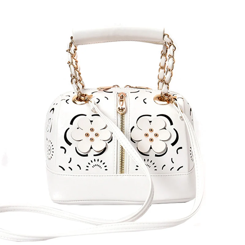 Fashion Women Leather Handbag Hollow Out Female Messenger Crossbody Shoulder Bag Ladies Wild Purse Designer Top-Handle SS7298 (1)