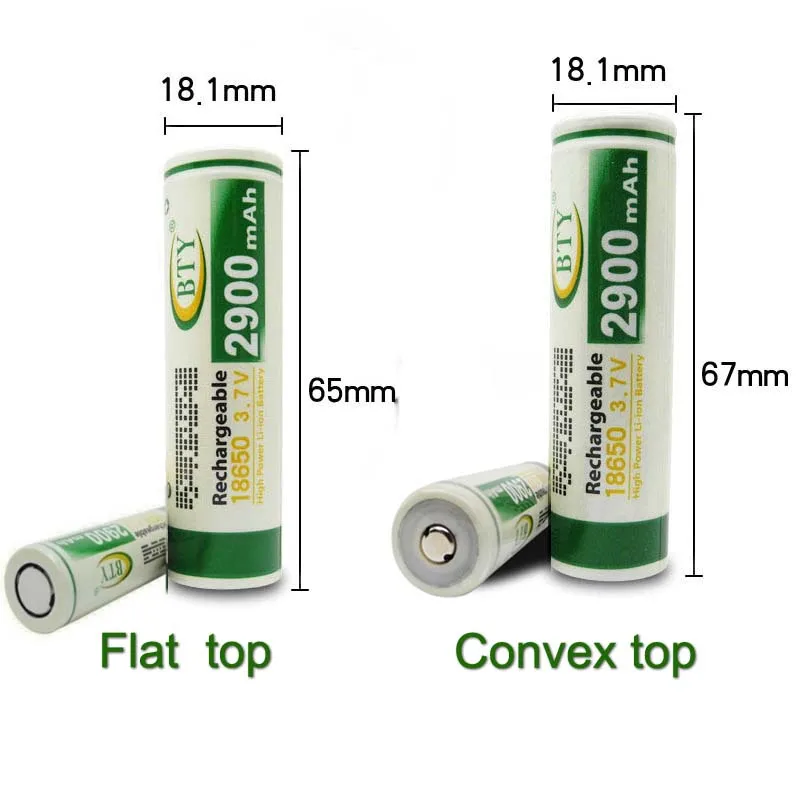 BTY 2900mAH 18650 батарея 3 7 V INR 18650B 29E литий ионная аккумуляторная для банка питания