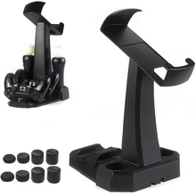 Зарядная док-станция Quad зарядная станция для PS4 PS Move контроллер VR камера гарнитура подставка держатель для хранения дисплей для PS4 VR база