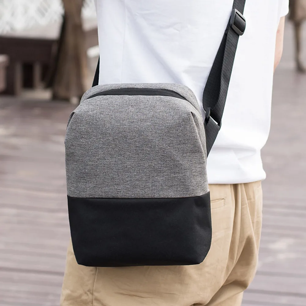 

Fashion Men Hit Color Oxford Cloth Zipper messengerBag Shoulder Messenge Bag handbag bags for women 2018 bolsa feminina #P2