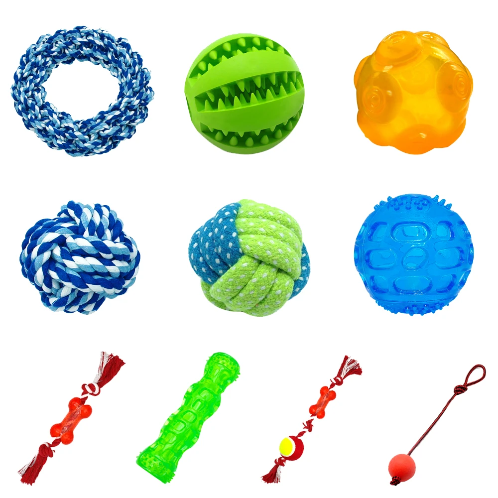 Durable Dog Toys Interactive Cotton Rope Pet Puppy Dog Toy Chew Ball