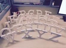 Wedding Photo Props 26 Freestanding Beautiful Wood Wooden Letters White Alphabet Wedding Party Home Decorations