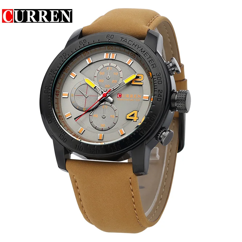Curren Men Watch Top Brand Luxury Casual Business Men Clock Casual Leather Luxury Male Wrist Quartz Army Sport Watch Gift 8190 brand new curren brand design man male business sport clock casual steel military classic outdoor wrist quartz luxury gift watch