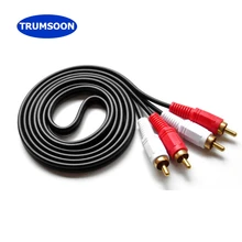 Trumsoon 2RCA to 2RCA Stereo Daul Channel AUX RCA Audio Cable for Laptop DVD TV 1.5/3/5/10m