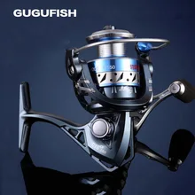 Gugufish все металлические чашки 12BB Рыболовные катушки спиннинг Металл Катушка колеса для рыбы 5.5: 2 SA 2000-5000