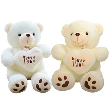 1pc 50cm 70cm Stuffed Plush Toy Holding LOVE Heart Big Plush Teddy Bear Soft Gift for