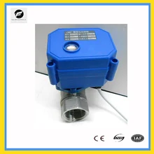 2way нержавеющая Steel304 DC12V DC24V electrci шаровой клапан