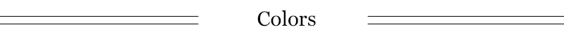 colors