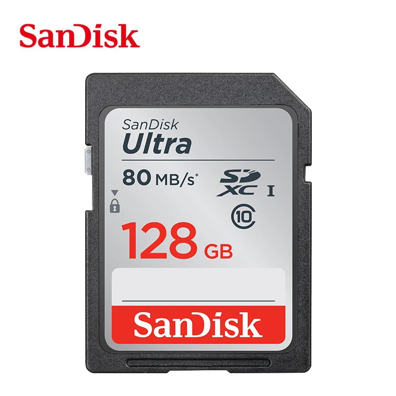 SD карты SanDisk Ultra 8 ГБ 16 ГБ 32 ГБ SDHC 64 ГБ 128 ГБ SDXC Class10 карты памяти c10 80 МБ/с. уш-1 Поддержка для Камера