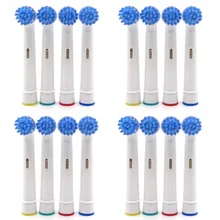 Cabeças de substituição para escova oral-b braun, 16 peças, substituição de escova de dente elétrica, compatível com oral-b smartseries