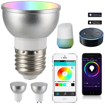 

Dimmable Wi-Fi Smart LED Light Bulb Timer RGB Color for Amazon Alexa Google Assistant --M25