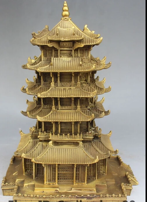 

Tibet Buddhism Temple Bronze Buddha Stupa Pagoda Tower Statue Sculpture