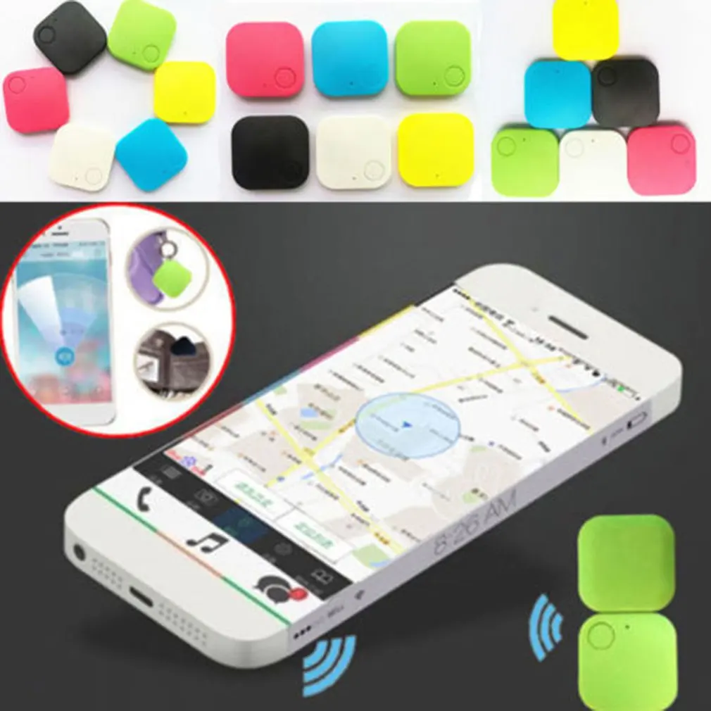 Квадратный Bluetooth Анти-потеря автомобиля gps трекер детская игрушка «любимчик» бумажник ключи сигнализации локатор в реальном времени Finder Trackr