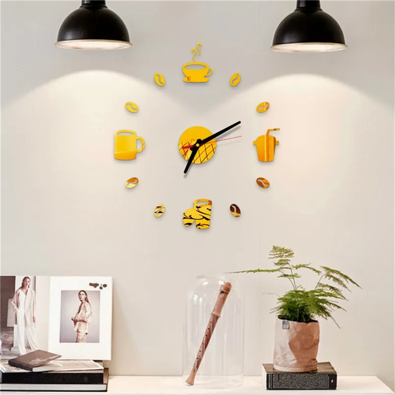 3D DIY Roman Numbers Acrylic Mirror Wall Sticker Clock Wall Stickers Home Decor Mural Decals Adesivo De Parede 40MR0516