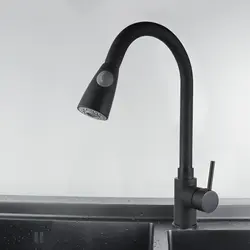 Винтаж Черный применение Латунь Провода рисунок дома кухня раковина смеситель 360 градусов вращения водопроводной воды Одной ручкой