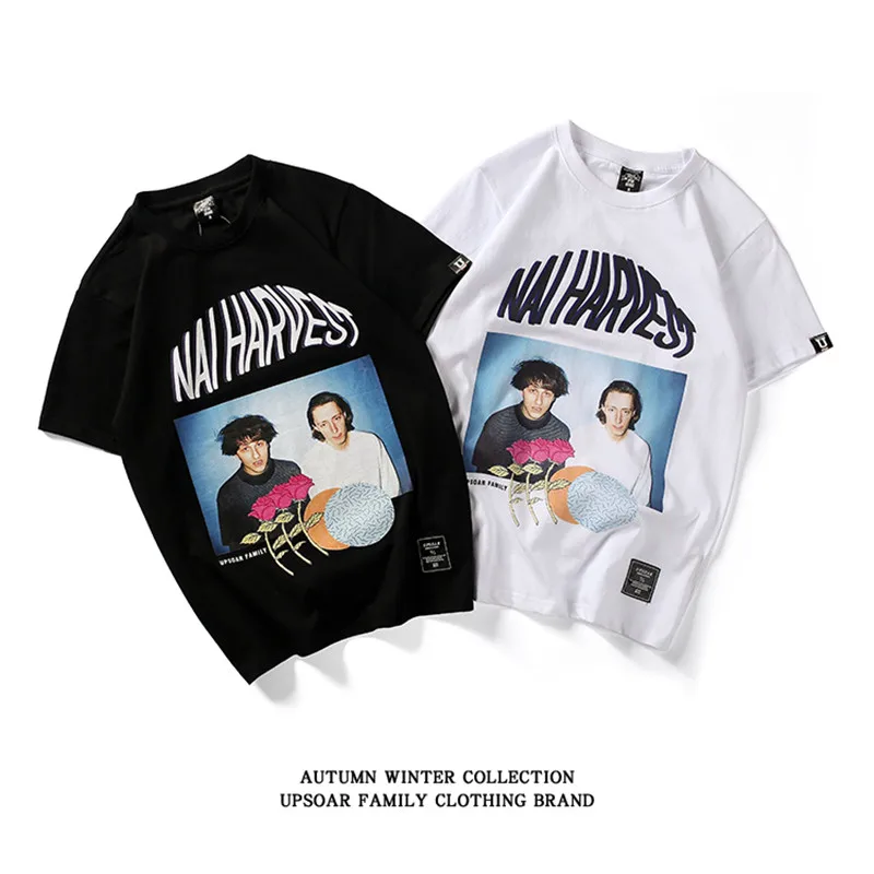 

T-shirt Mens 2019 New Brand Hip Hop Tshirts Cotton O-Neck Tops Tees Men High Quality Tee Shirt Homme Fashion Costume Summer