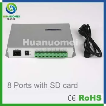 

8ports Offline led controller ,work with PC rgb led pixel control digital led lighting controller