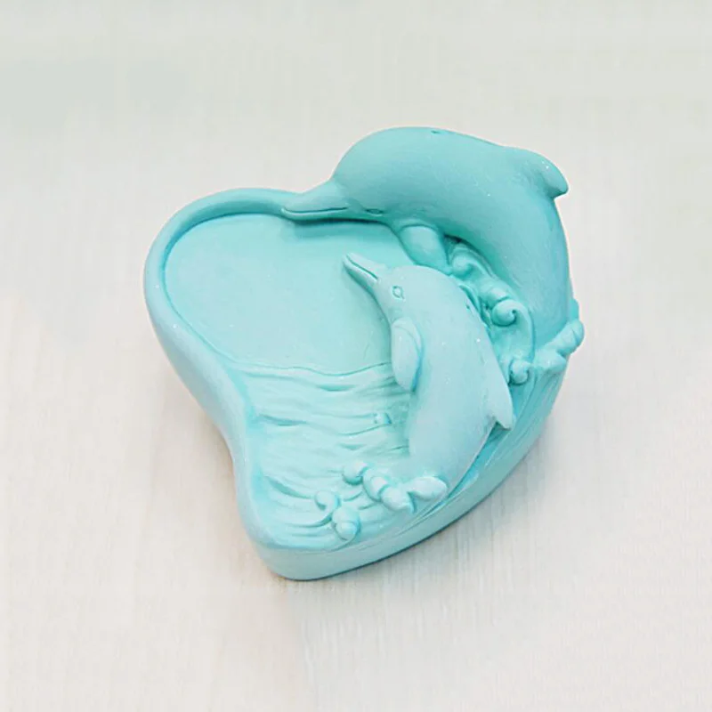 3D cute dolphin Soap mold silicone wedding decoration molds silicone