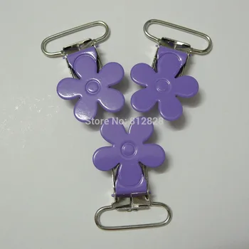 

25pcs Lavender Color Flower Suspender Clips