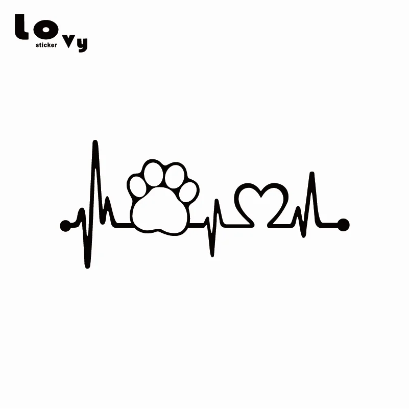 Autocollant De Voiture En Vinyle Moniteur De Battement De Cœur Et De Vie Animal De Compagnie Chien De Chat Accessoires De Voiture Animal Creatif 18x8cm Ca0077 Aliexpress