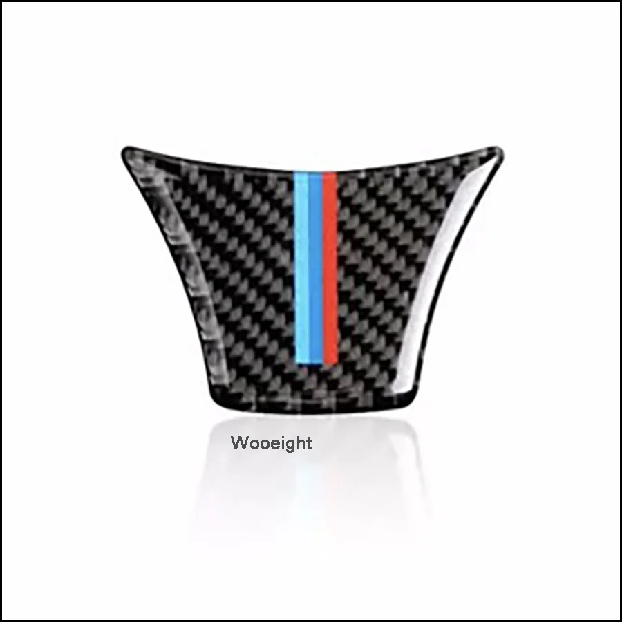 Wooeight Car Styling Carbon Fiber Steering Wheel Sticker Frame Decorative Pad Trim For BMW 5 series F10 Gran Turismo 2011-2017  (4)