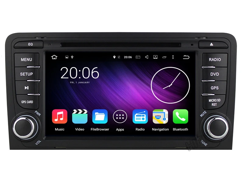 Clearance 2 GB RAM Android 7.1.2 Car DVD Radio Player for AUDI A3 2002-2011 S3 RS3 with WiFi Bluetooth GPS Navigation Stereo 4