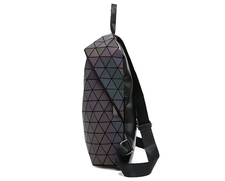 Новинка, Светящийся рюкзак, роскошный геометрический рюкзак, модная женская сумка, фосфоресцирующий/матовый цвет, сумка для студентов, школьный рюкзак
