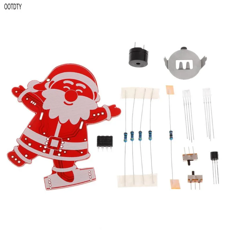 

DIY Santa Claus Christmas Tree Decoration Pendant Music Kit Colorful Easy Making LED Electronic Kits Module