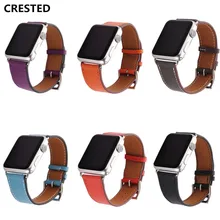 Genuine Leather strap For Apple watch band apple watch 5 4 3 band 44mm/40mm Iwatch series 5 4 3 2 1 42mm 38mm bracelet watchband