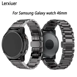 Нержавеющая сталь ремешок для samsung Galaxy часы 46 мм/Шестерни S3 Frontier/классические Huami 22 мм Группа Смарт-часы аксессуары браслет